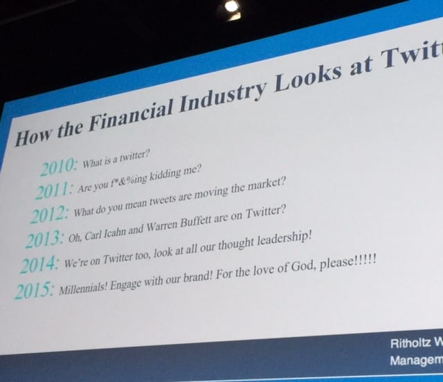 Twitter presentation Josh Brown at InsideETFs